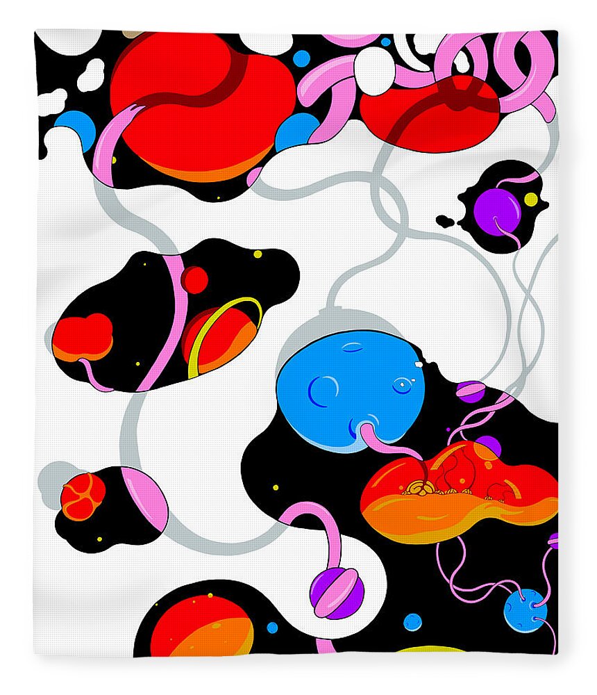Universe Fleece Blanket featuring the digital art Chaos Theory by Craig Tilley