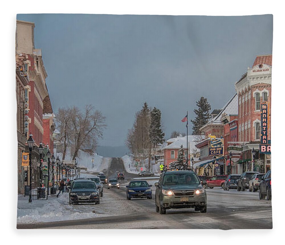 Colorado Fleece Blanket featuring the photograph Charming Leadville, Colorado by Marcy Wielfaert