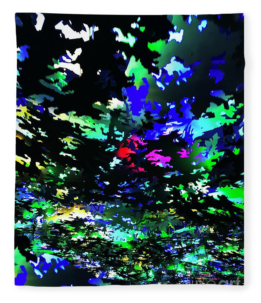 Abstract Fleece Blanket featuring the photograph Cloudy With a Chance of Color by Rick Locke - Out of the Corner of My Eye
