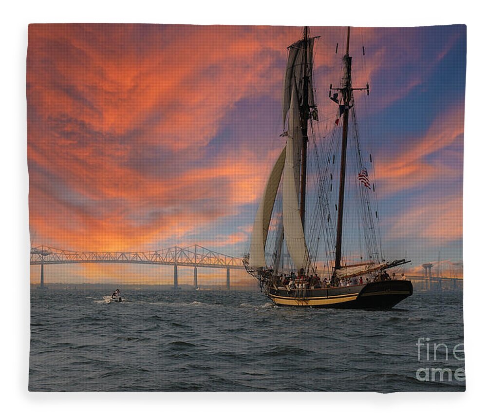 Charleston Fleece Blanket featuring the photograph Coast Water of Charleston - June 20 2004 by Dale Powell