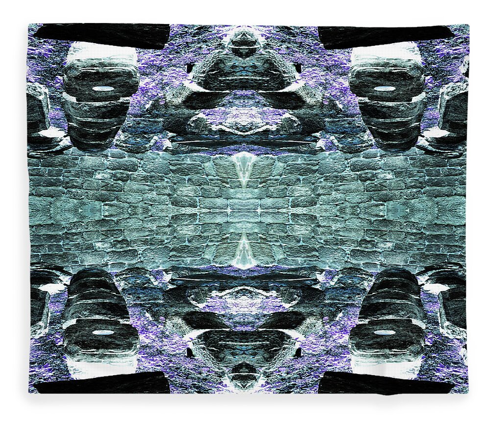 Cobblestone Road Fleece Blanket featuring the digital art Cobblestone Road by Teresamarie Yawn