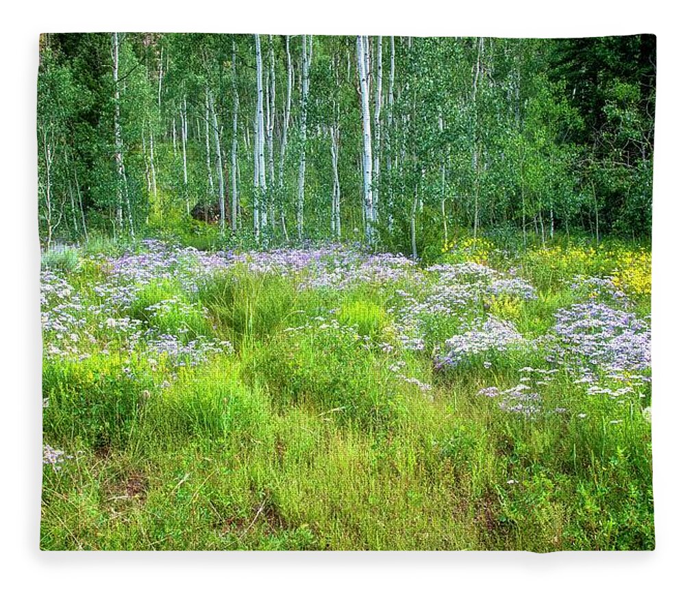 Trees Fleece Blanket featuring the photograph Come on In by Elin Skov Vaeth