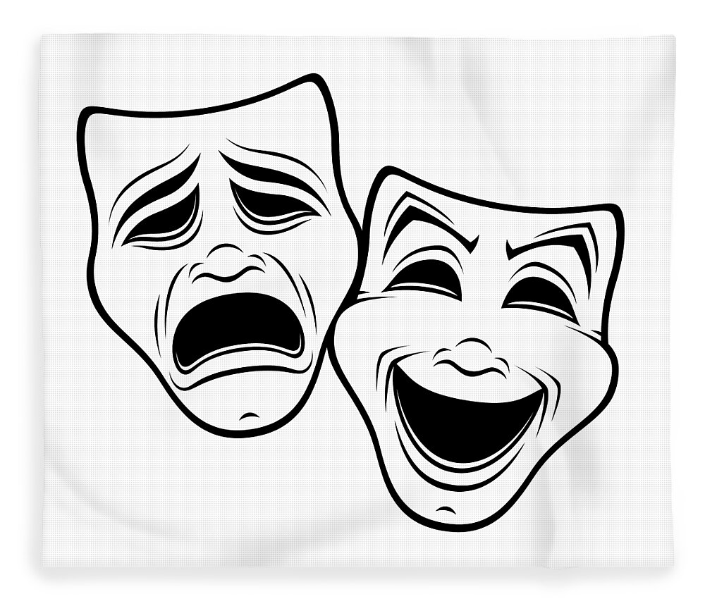 Comedy And Tragedy Theater Masks, an art print by John Schwegel - INPRNT