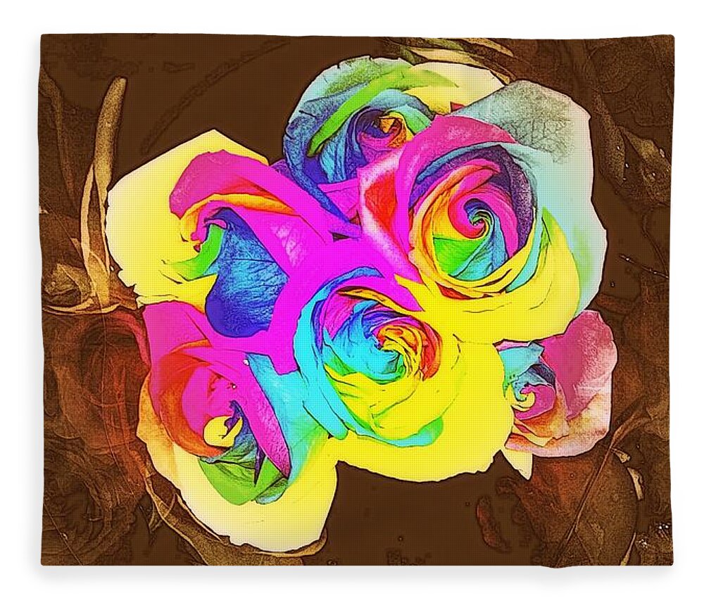 Flower Fleece Blanket featuring the photograph Consequence Of Color by Andy Rhodes
