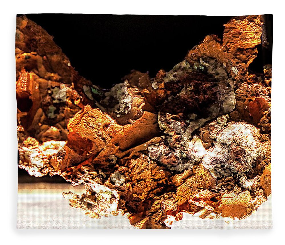 Copper Fleece Blanket featuring the photograph Copper by Rene Vasquez