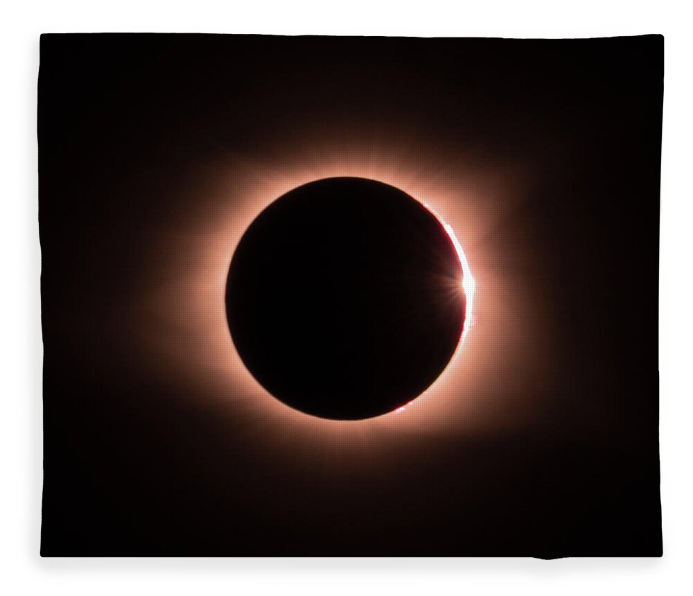 21 August 2017 Fleece Blanket featuring the photograph Corona Diamond by Melissa Southern