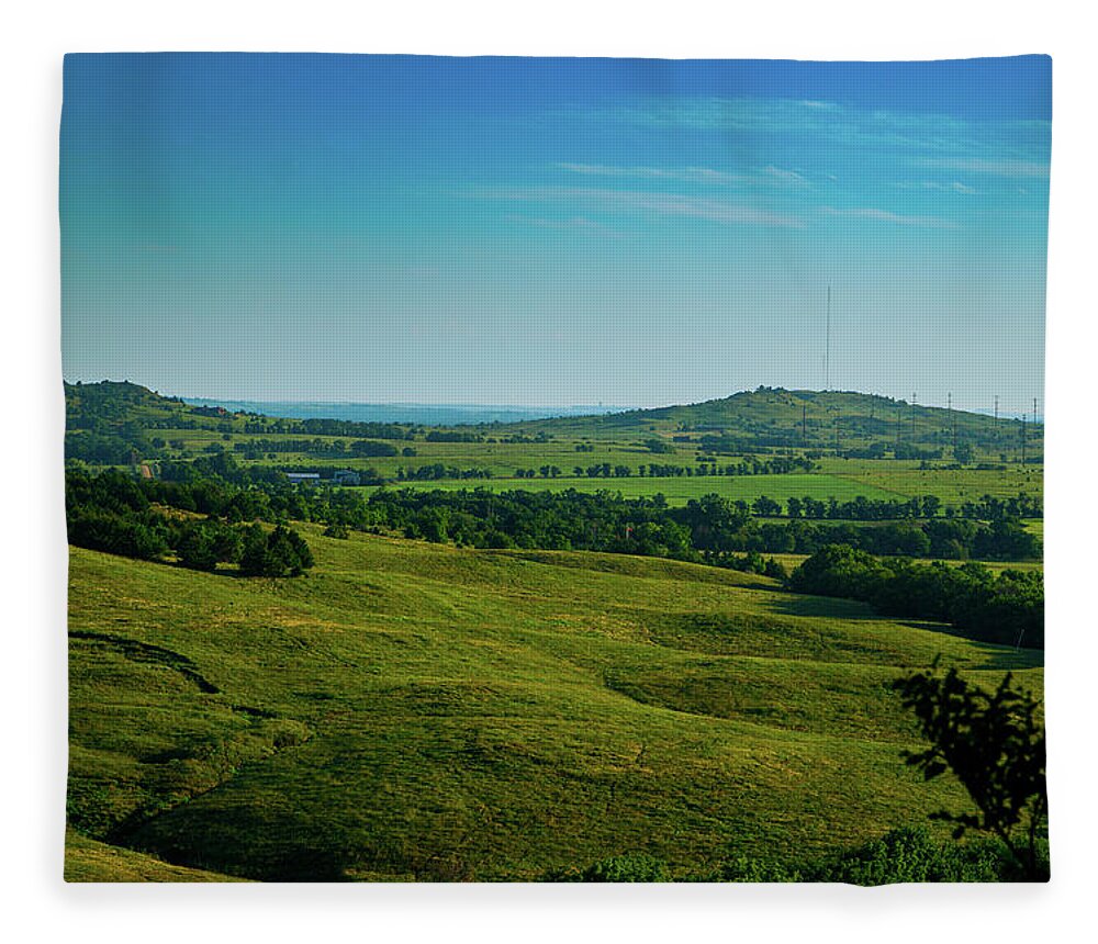 Landscape Fleece Blanket featuring the photograph Coronado Heights by Jay Stockhaus