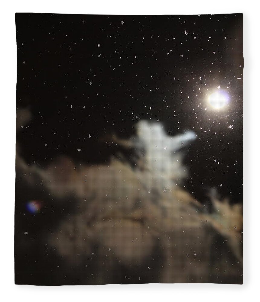 Jane Ford Fleece Blanket featuring the photograph Cosmos in Water by Jane Ford