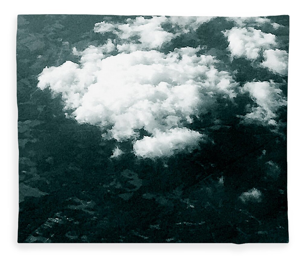 Tantilizing Cumulus Clouds Fleece Blanket featuring the photograph Cotton Soft by Trevor A Smith