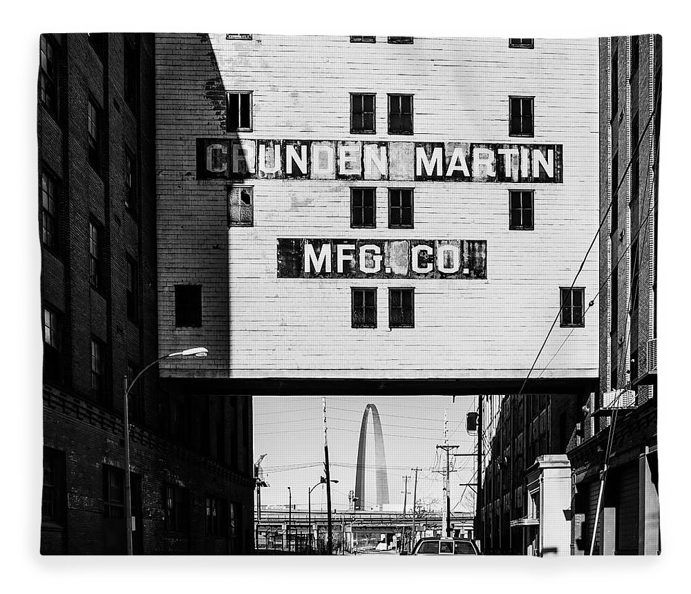 Crunden Martin Mfg Fleece Blanket featuring the photograph Crunden Martin MFG by Randall Allen