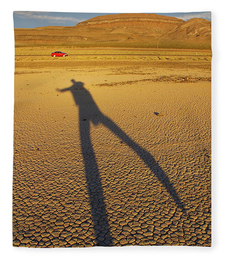 Death Valley Fleece Blanket featuring the photograph Dancing Fool by Mike McGlothlen