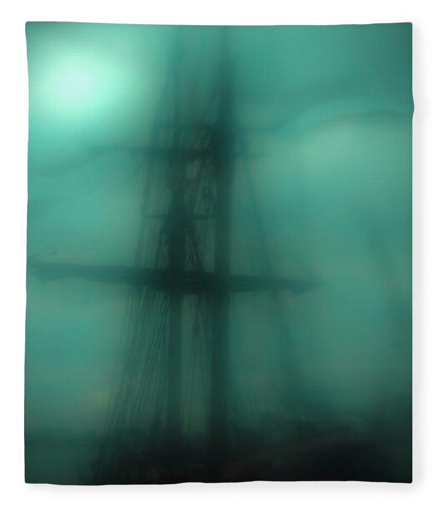 Blue Fleece Blanket featuring the photograph Dangerous Waters by Andrew Paranavitana
