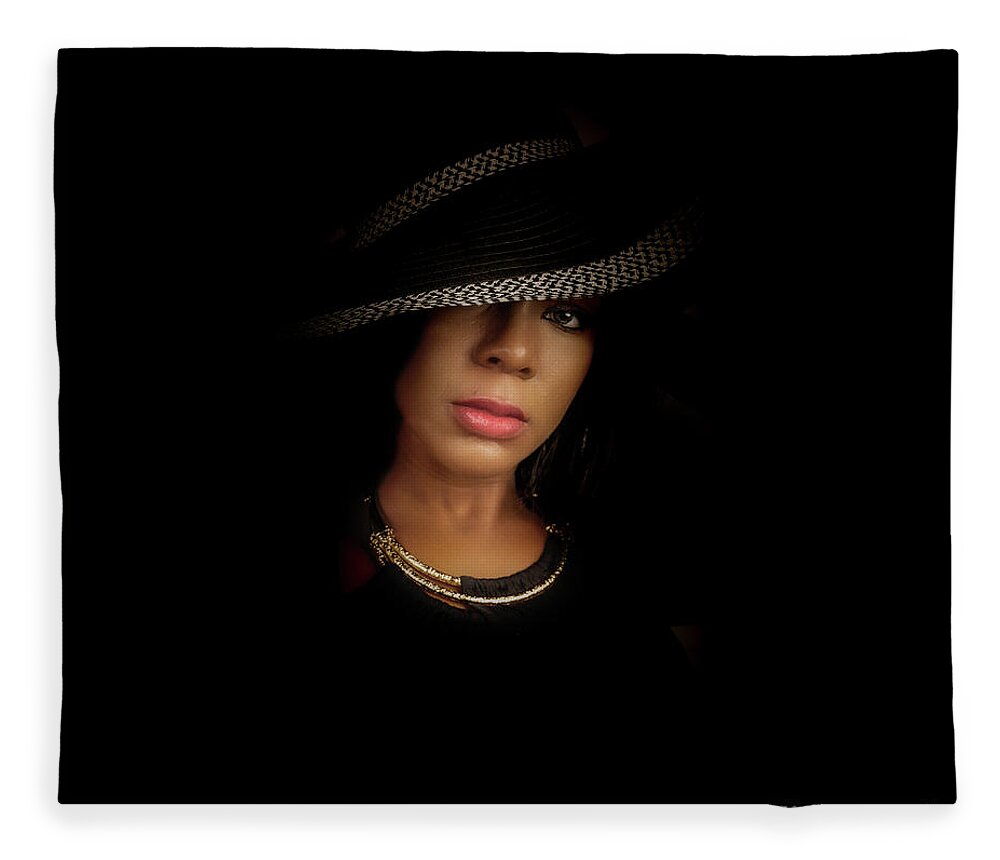 People Fleece Blanket featuring the photograph Dark side of Daisy by Jim Hatch
