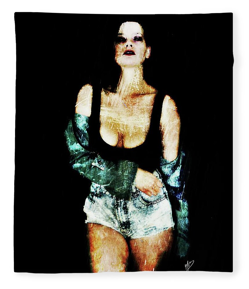 Dark Fleece Blanket featuring the digital art Dawn 2 by Mark Baranowski