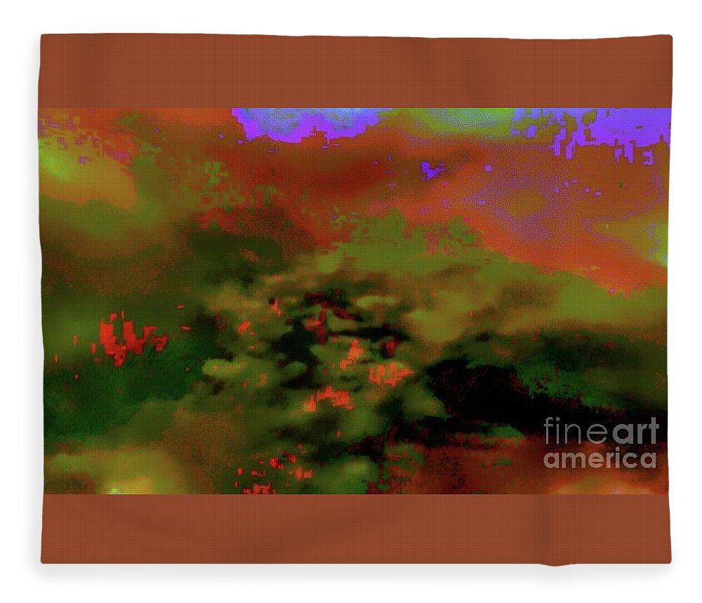 Foggy Fleece Blanket featuring the digital art Day dreamer by Glenn Hernandez