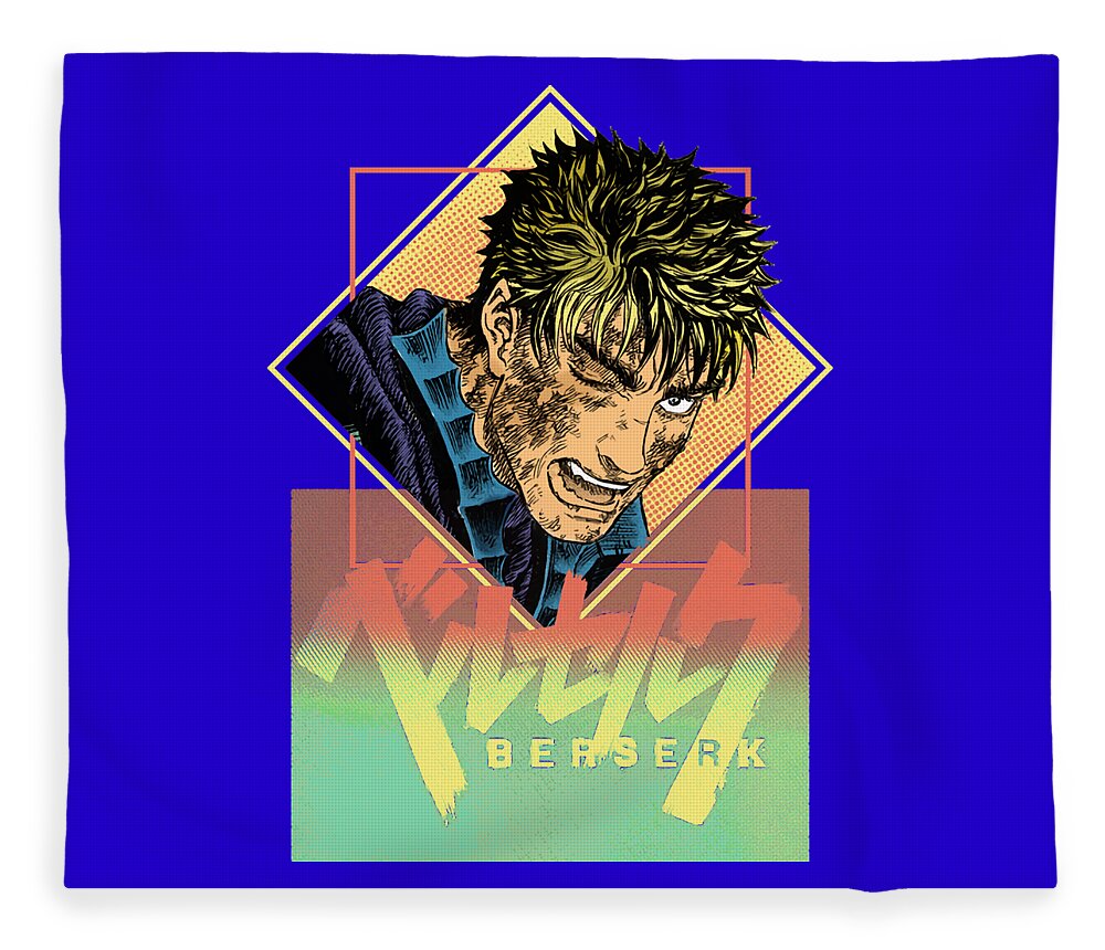 Berserk Retro Art Guts Fleece Blanket by Anime Art - Fine Art America