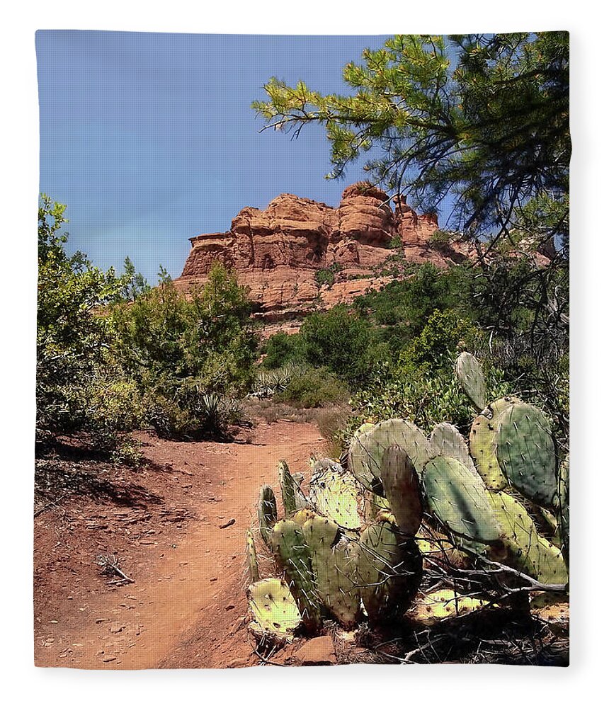 Trail Fleece Blanket featuring the photograph Deadman's Pass by Jim Hill