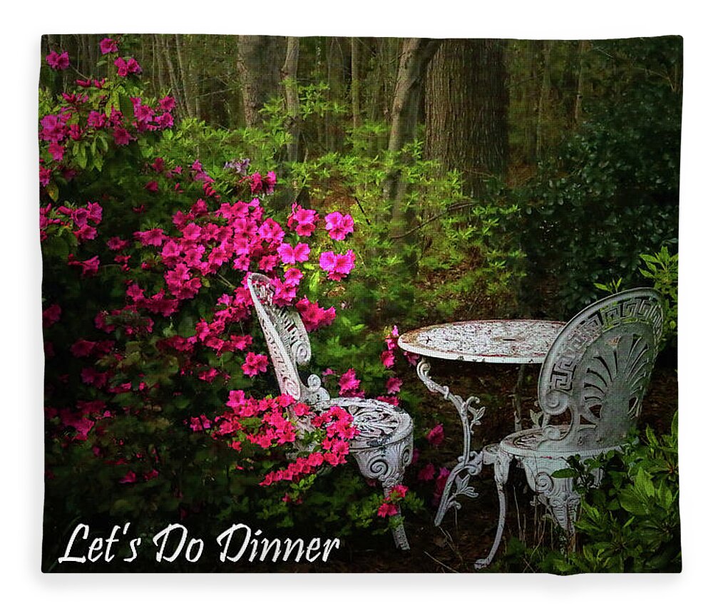 Garden Fleece Blanket featuring the photograph Dinner Invitation by Ola Allen