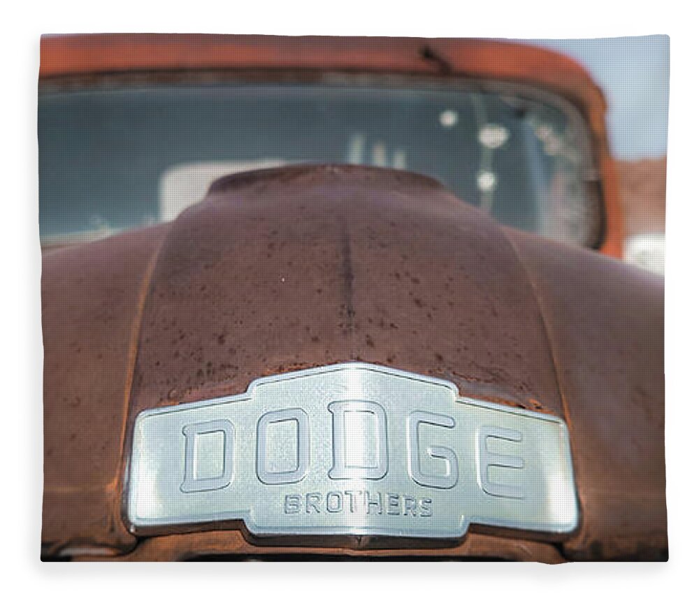 Dodge Fleece Blanket featuring the photograph Dodge Brothers by Darrell Foster