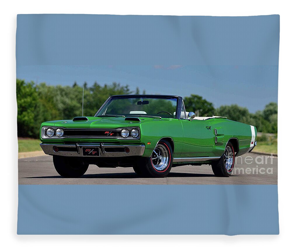 Dodge Fleece Blanket featuring the photograph Dodge Hemi by Action