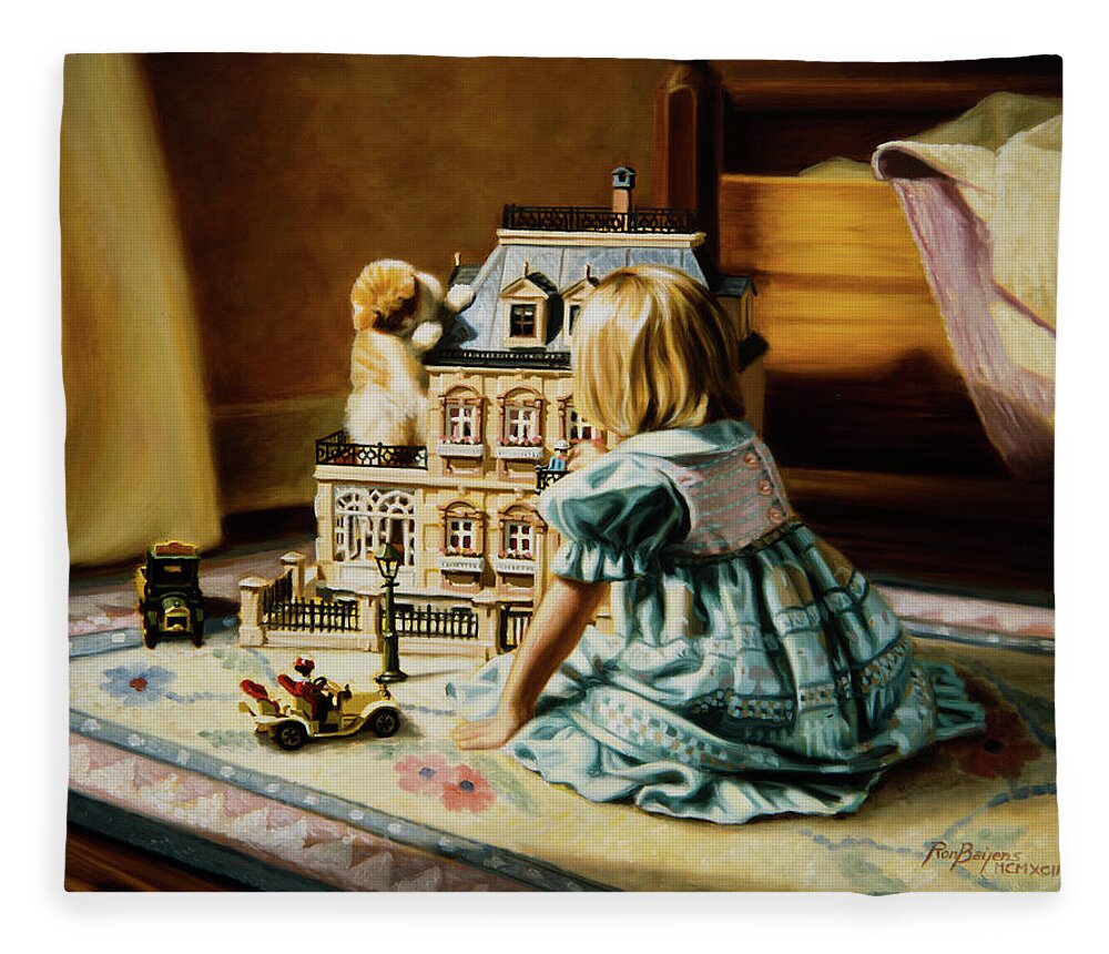 Dollhouse Fleece Blanket by Ronald Bayens Fine Art America