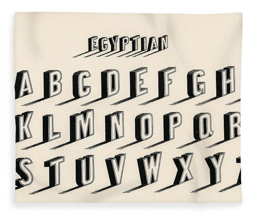 Egyptian style calligraphy fonts from Draughtsmans Alphabets by ...