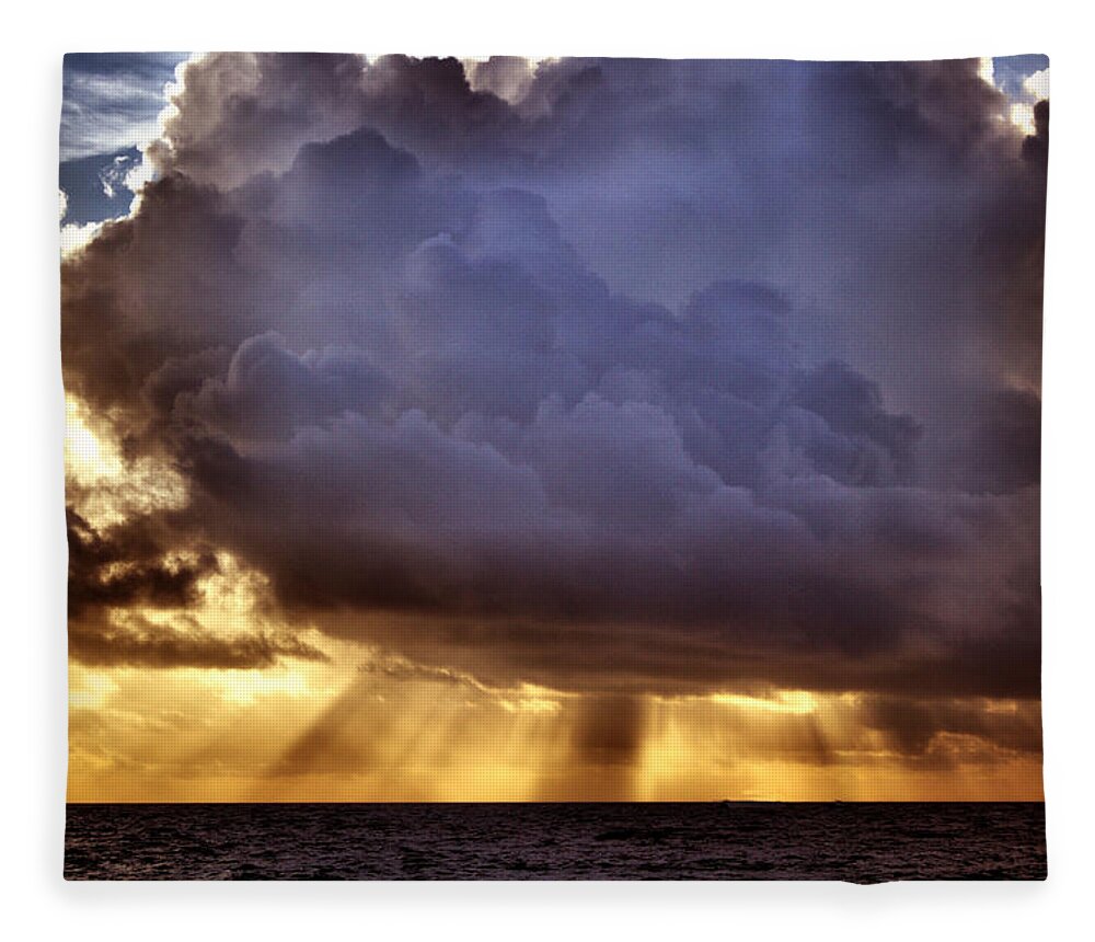 Skies Fleece Blanket featuring the photograph Elemental by Montez Kerr