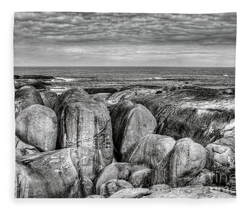 Landscape Fleece Blanket featuring the photograph Elephant Rocks, Denmark, Western Australia #2 by Elaine Teague