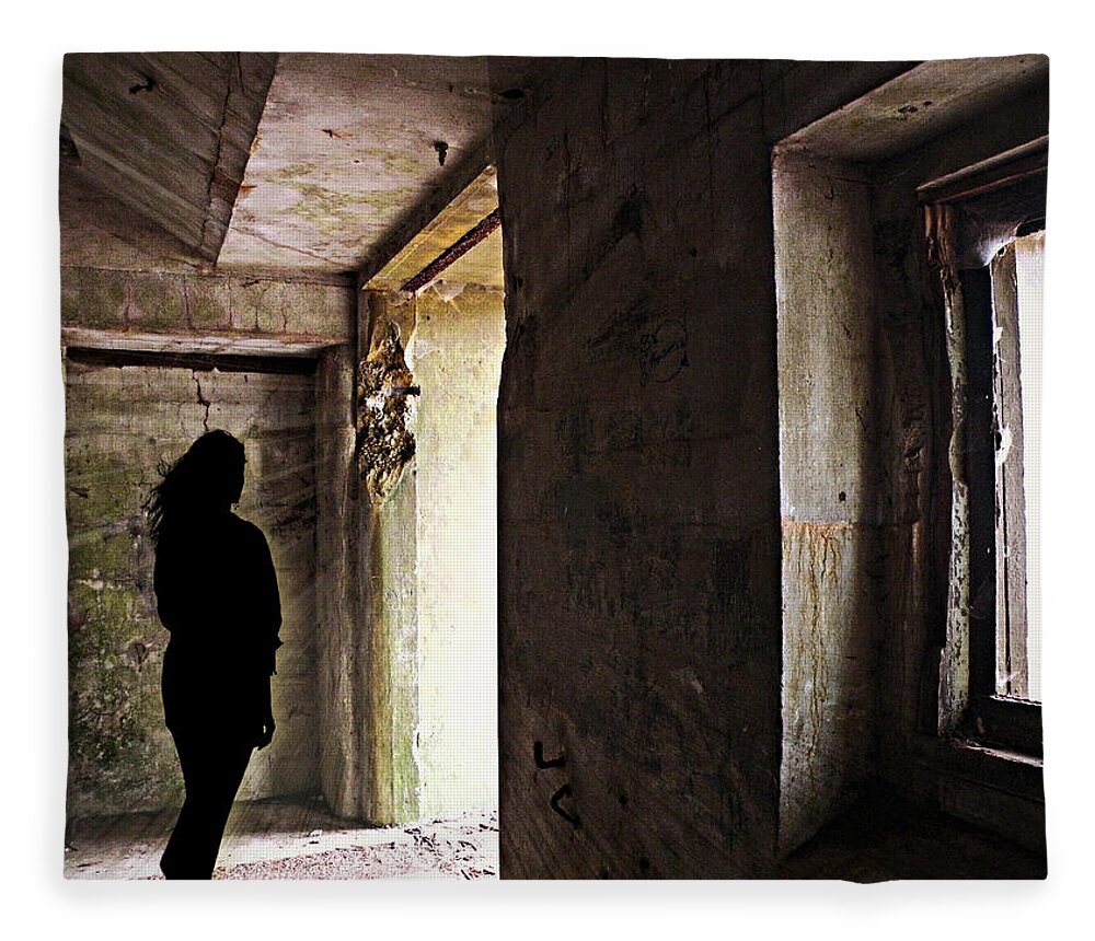 Wall Art Fleece Blanket featuring the photograph Emerging from the Darkness by Micki Findlay