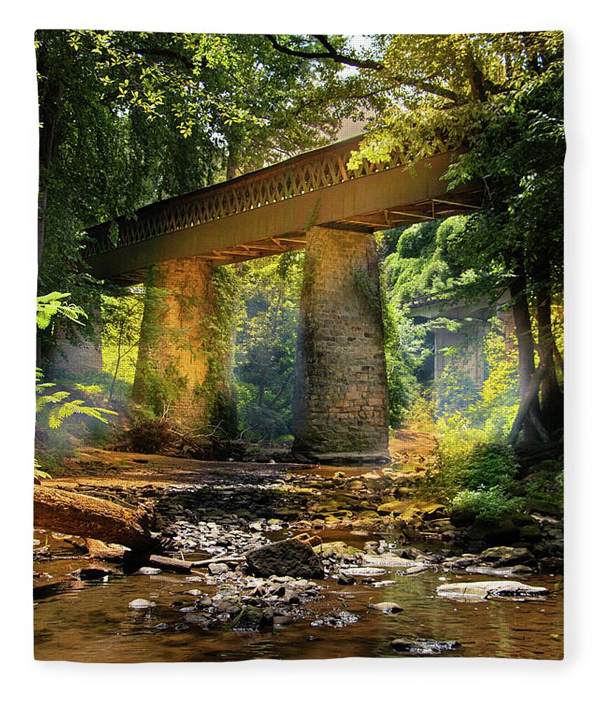 Bridge Fleece Blanket featuring the photograph Enchanted by Jamie Tyler
