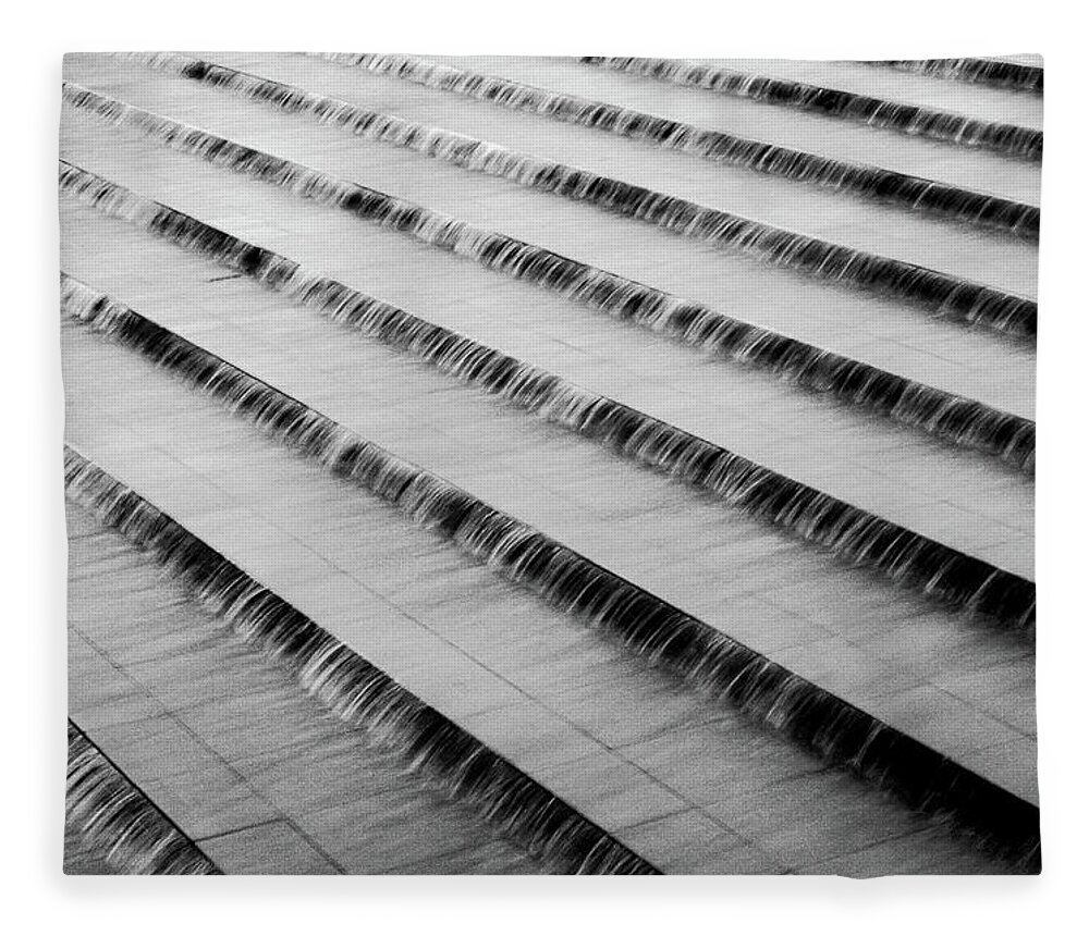 Stairs Fleece Blanket featuring the photograph Endless flow by Barthelemy De Mazenod