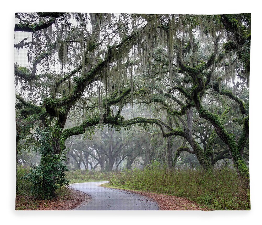 Cbbr Fleece Blanket featuring the photograph Entering Circle B Bar Reserve by Robert Carter