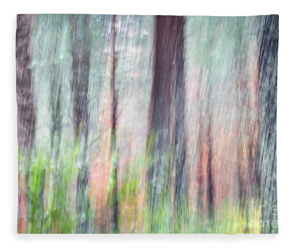 Forest Fleece Blanket featuring the photograph Ephemeral forest in fall by Hernan Bua