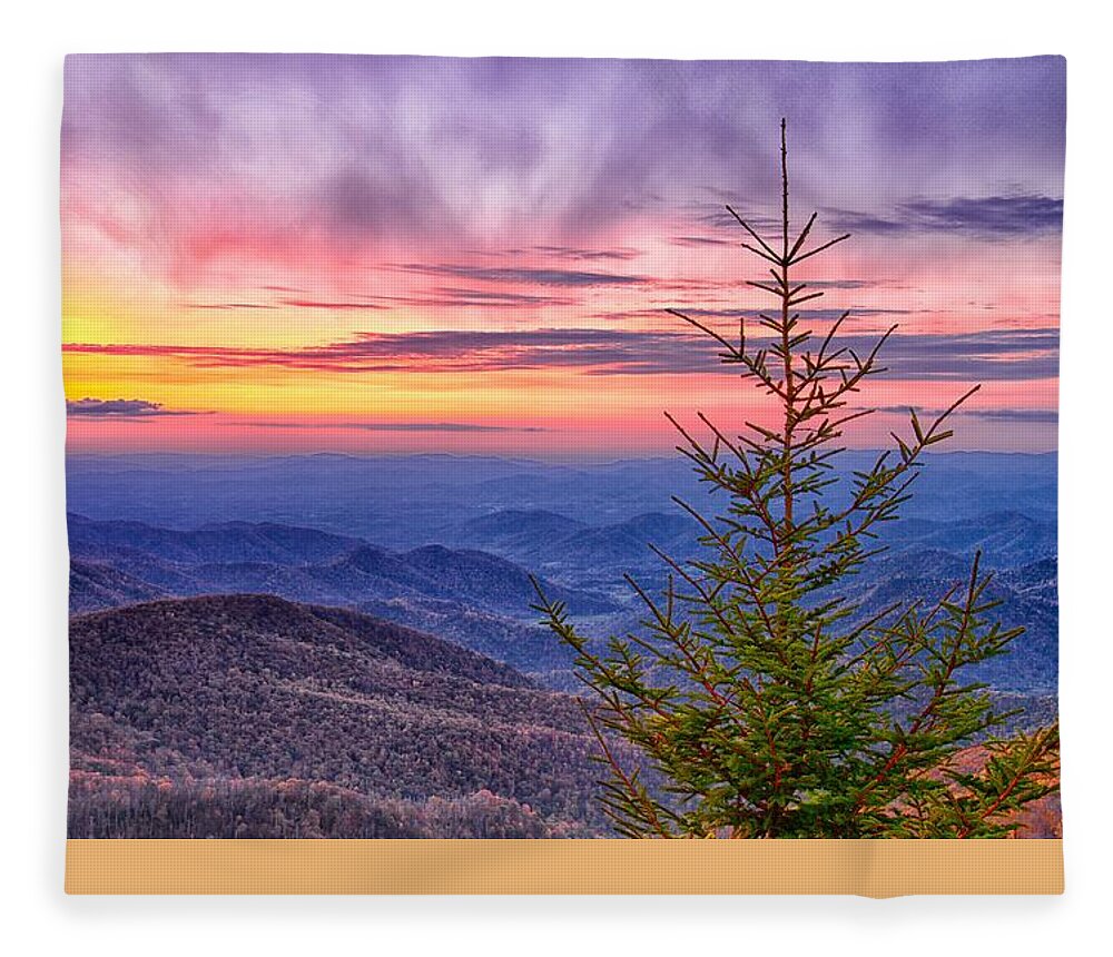 Sunset Fleece Blanket featuring the photograph Evening Glow by Blaine Owens
