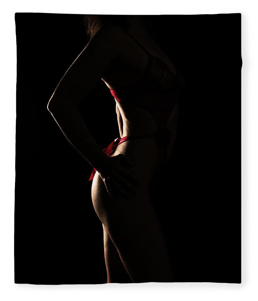 Girl Fleece Blanket featuring the photograph Evening Light by Robert WK Clark
