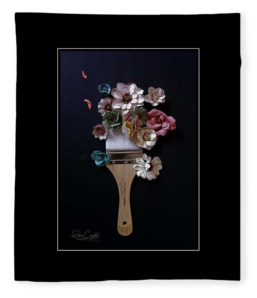 Flora Fleece Blanket featuring the photograph Experiencing A Brush With Beauty by Rene Crystal