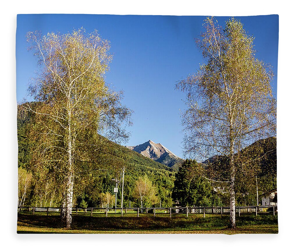 Italy Fleece Blanket featuring the photograph Fall in Italian Alps by Craig A Walker