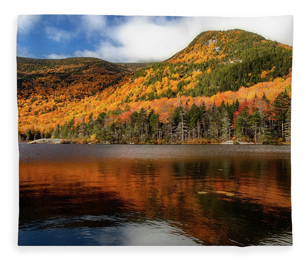 Beaver Pond New Hampshire In Fall Fleece Blanket featuring the photograph Fall Reflections Beaver Pond by Dan Sproul