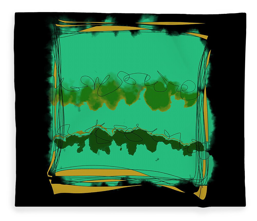  Fleece Blanket featuring the digital art Falling into place by Amber Lasche