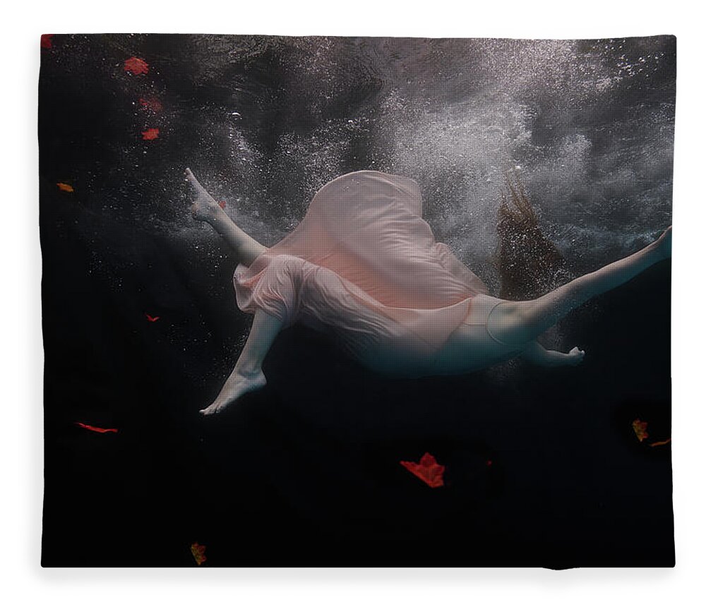 Fallen Fleece Blanket featuring the photograph Falling - X by Mark Rogers