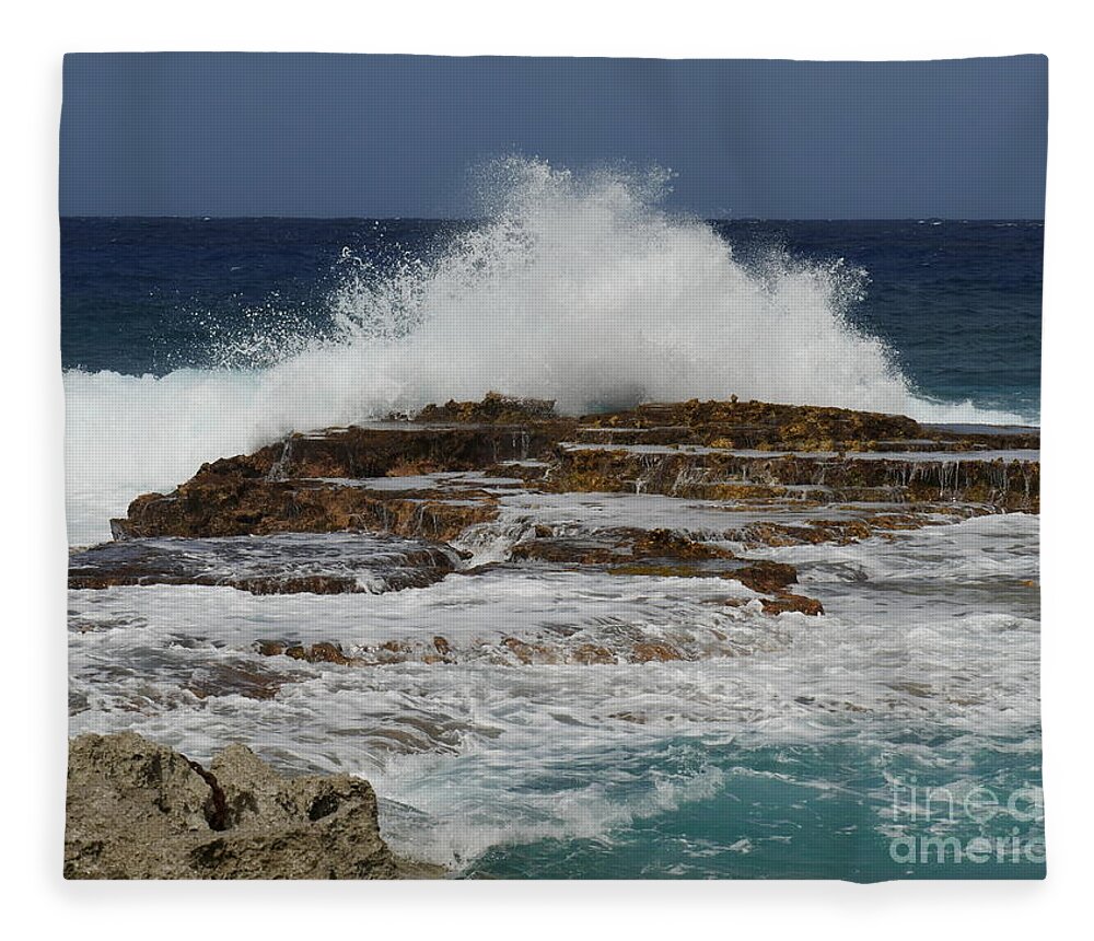 Sea Fleece Blanket featuring the photograph Fast and Furious  by On da Raks