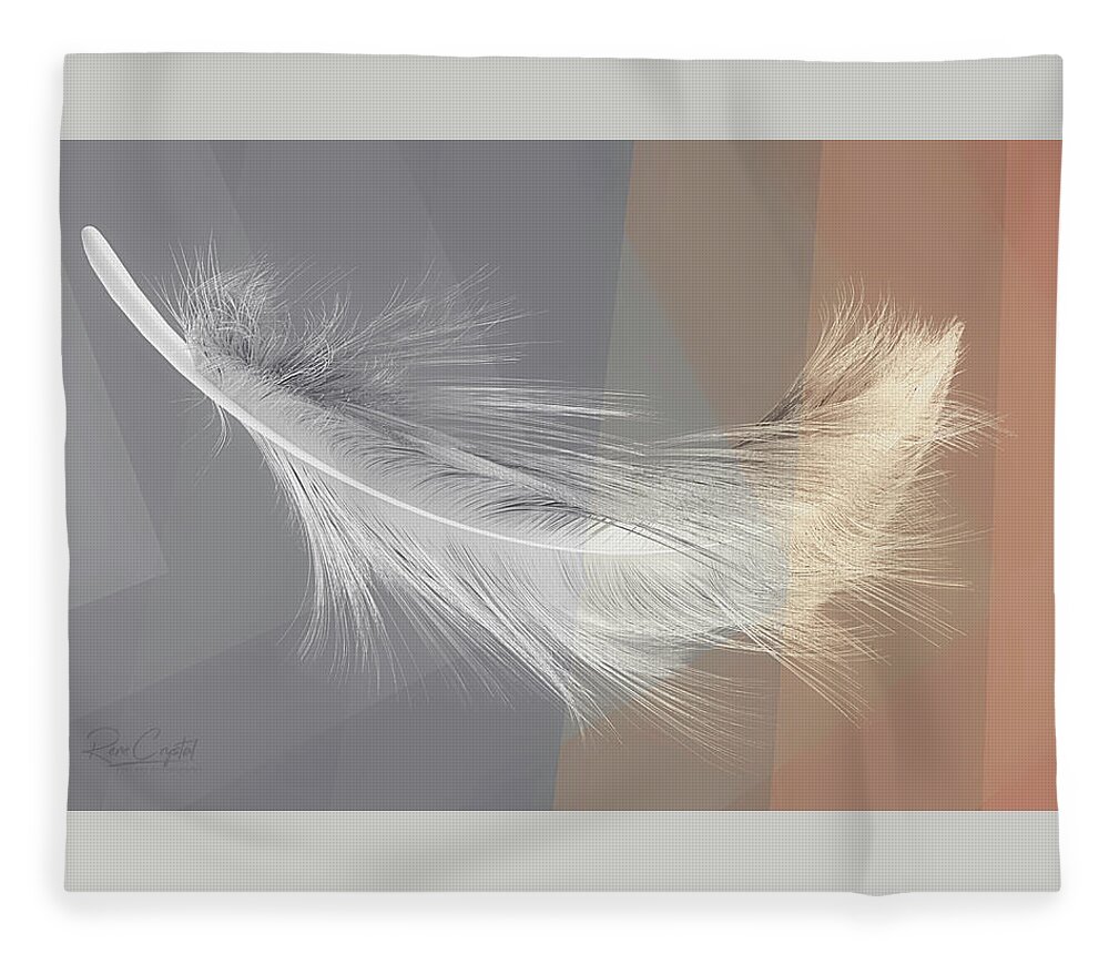 Feathers Fleece Blanket featuring the photograph Feather Interrupted by Rene Crystal