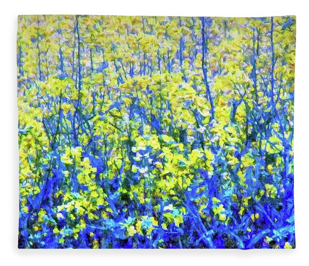 Field Of Color Fleece Blanket featuring the photograph Field of Color by Carol Montoya