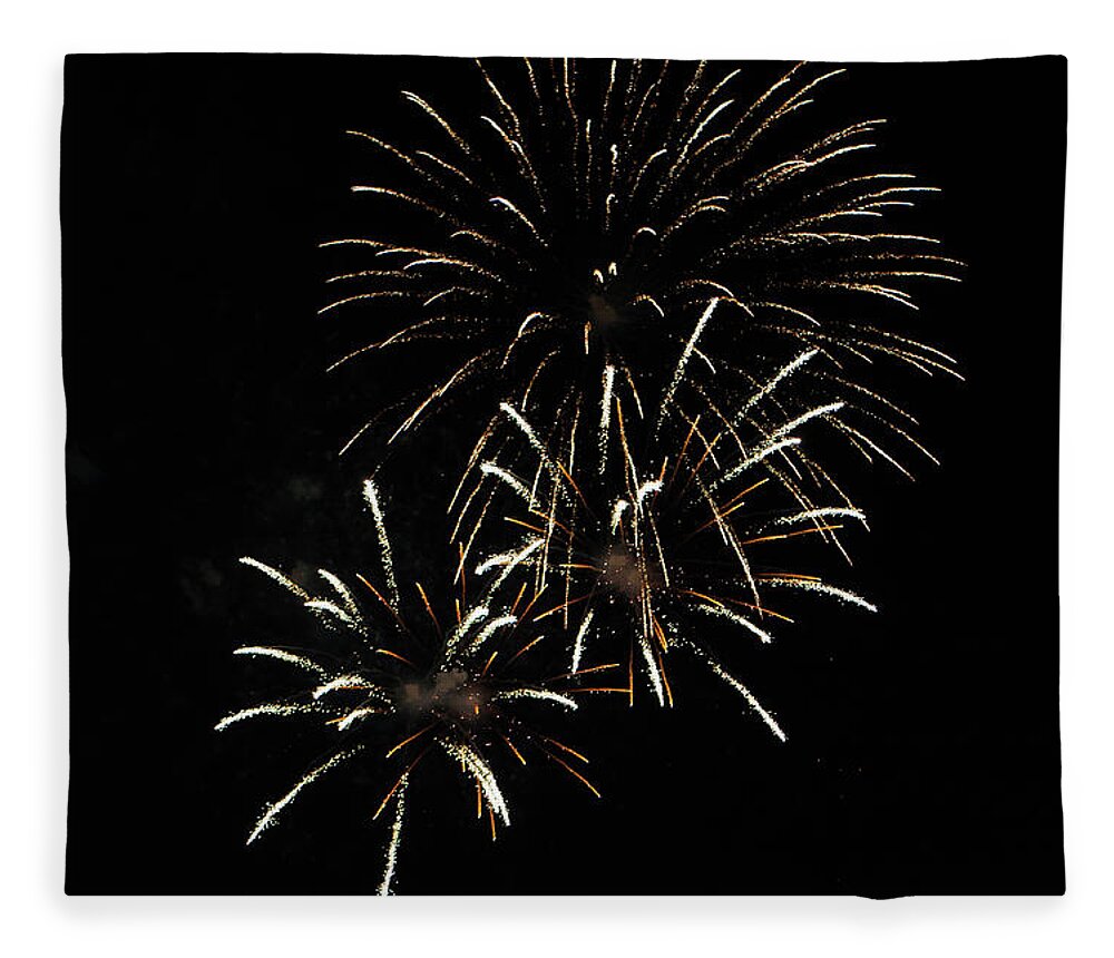 Fireworks Fleece Blanket featuring the photograph Fireworks3_8690 by Rocco Leone
