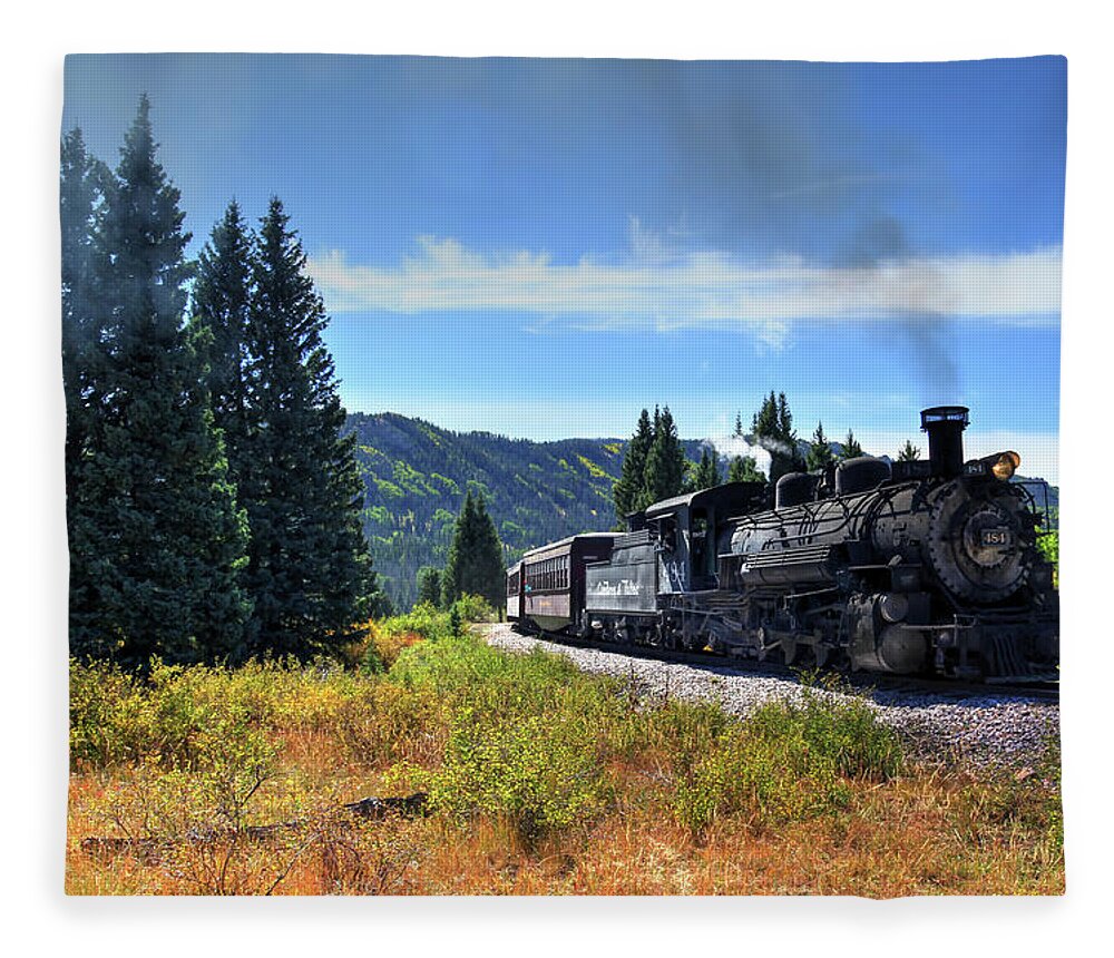 Fine Art Fleece Blanket featuring the photograph First Colorado Crossing by Robert Harris
