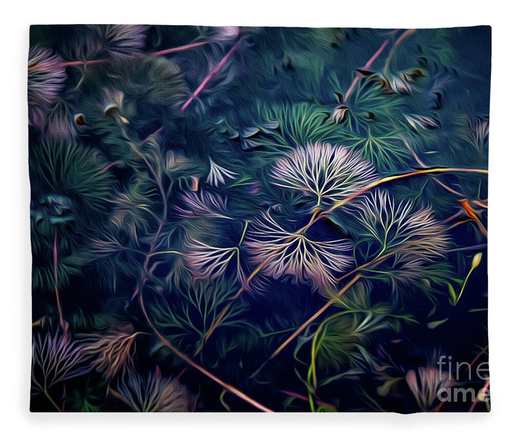 Nature Fleece Blanket featuring the photograph Floating Beauty by Doug Sturgess
