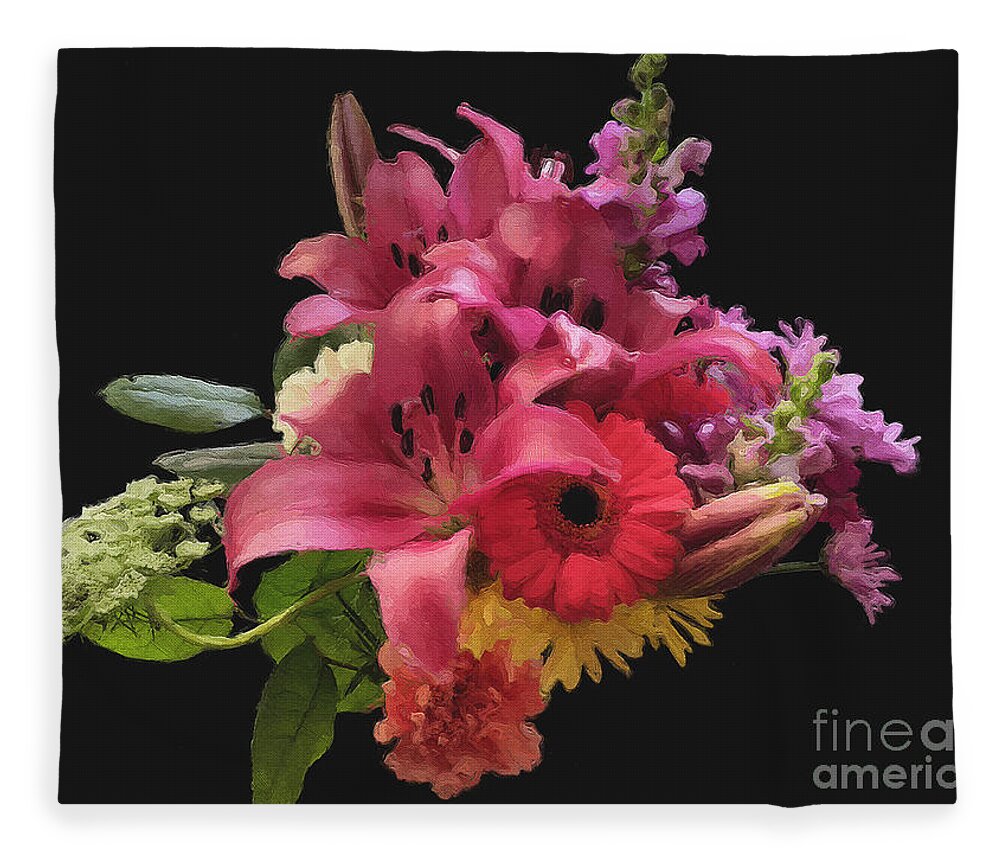 Flowers Fleece Blanket featuring the photograph Floral Profusion by Brian Watt