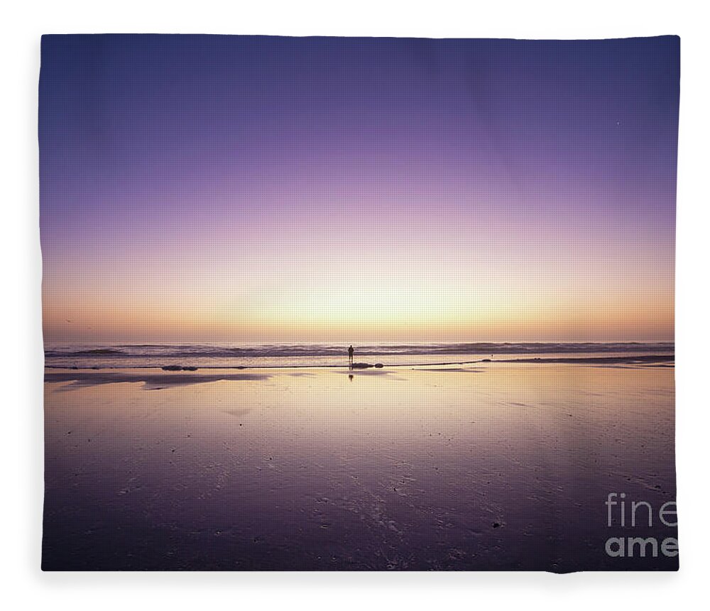 Dawn Fleece Blanket featuring the photograph Flow by Becqi Sherman