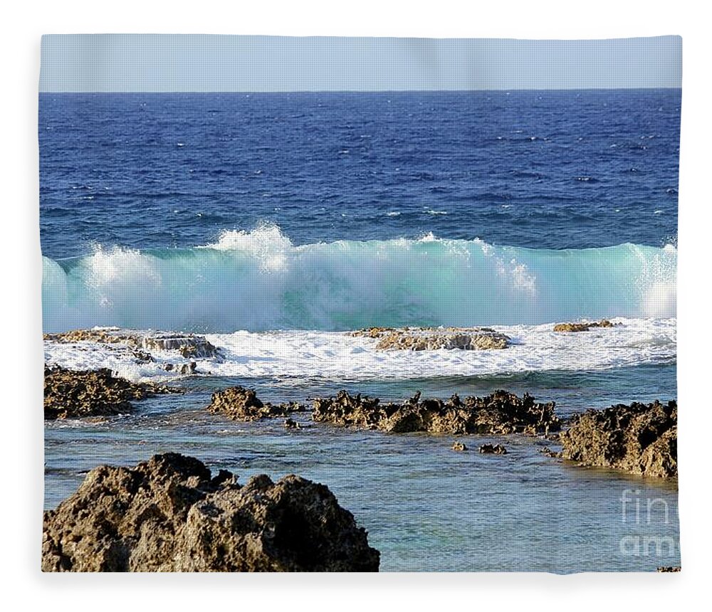 Beach Fleece Blanket featuring the photograph Rolling by On da Raks