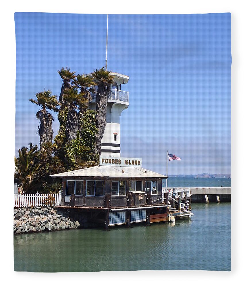  Fleece Blanket featuring the photograph Forbes Island by Heather E Harman